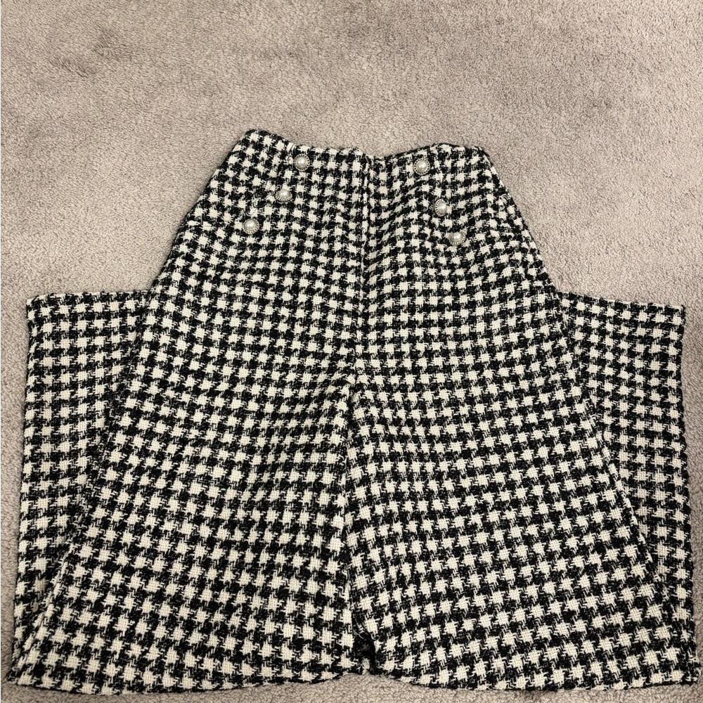 VICI NWT Houndstooth Wide-Leg Pants - Picture 10 of 15